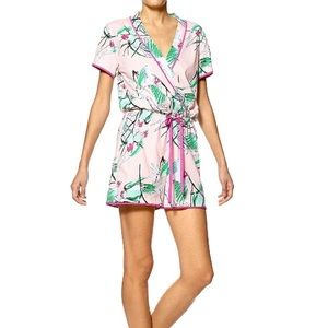 HUE Lady Bird Romper in Rose Quartz-Size Medium